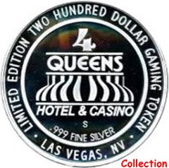 -200 Four Queens Queen of Clubs silver  2009 rev.